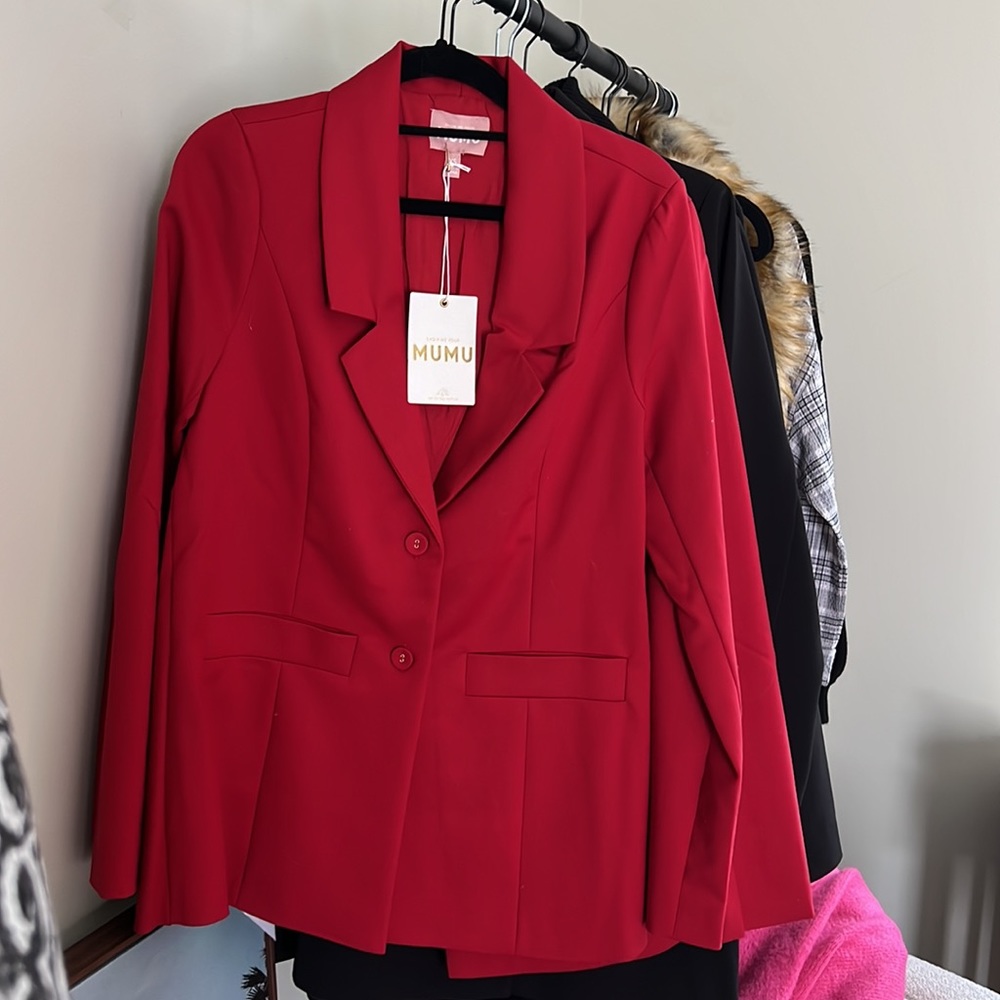 Show me your Mumu red Major Blazer